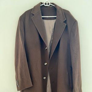 River and lakes 100% cashmere size 56 overcoat